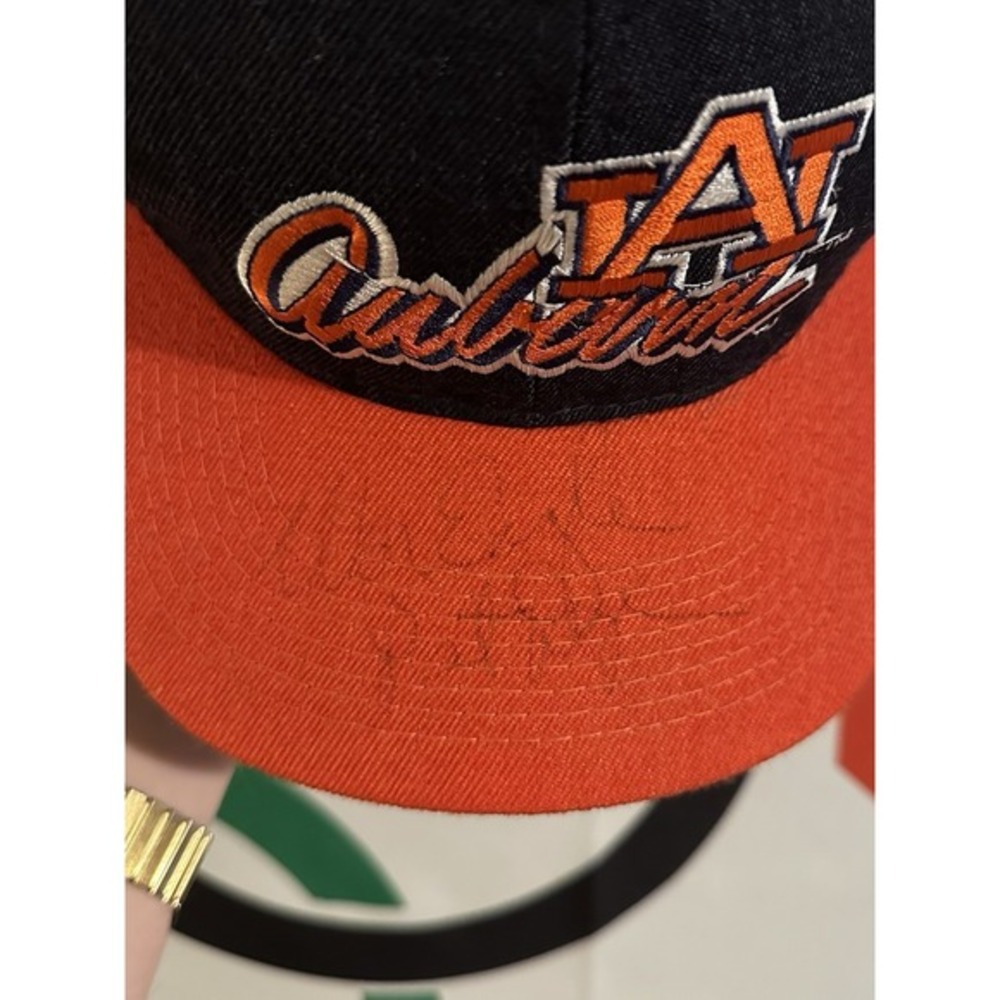 Vintage The Game Auburn Tigers‎ Wool Hat Pat Dye Signed 90s Football - Picture 5 of 8
